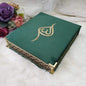 Velvet Qur’an Set with Misbaha – Embroidered Velvet Box with Acrylic
