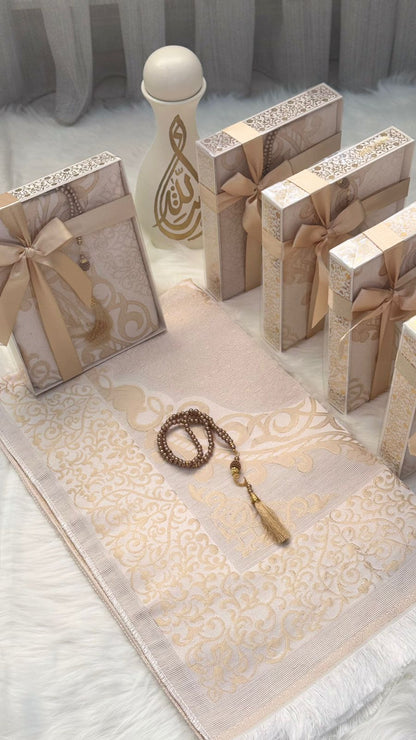 سجادة صلاة تفتا تركي مع مسبحة لؤلؤ – بكج أنيق