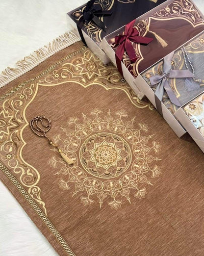 بكج سجادة صلاة عثماني مع مسبحة – هدية أنيقة