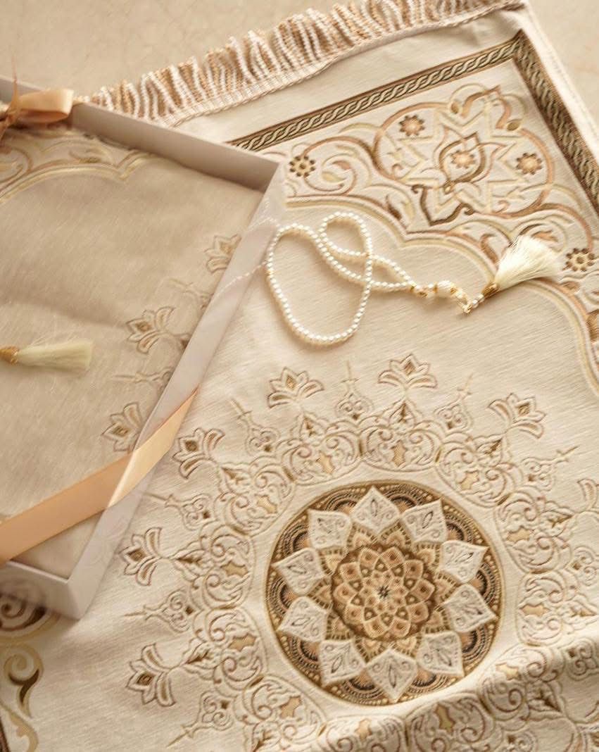 بكج سجادة صلاة عثماني مع مسبحة – هدية أنيقة