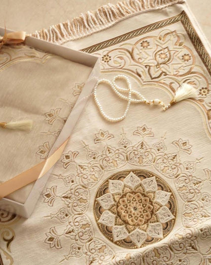 بكج سجادة صلاة عثماني مع مسبحة – هدية أنيقة