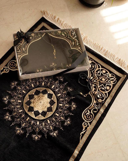 بكج سجادة صلاة عثماني مع مسبحة – هدية أنيقة
