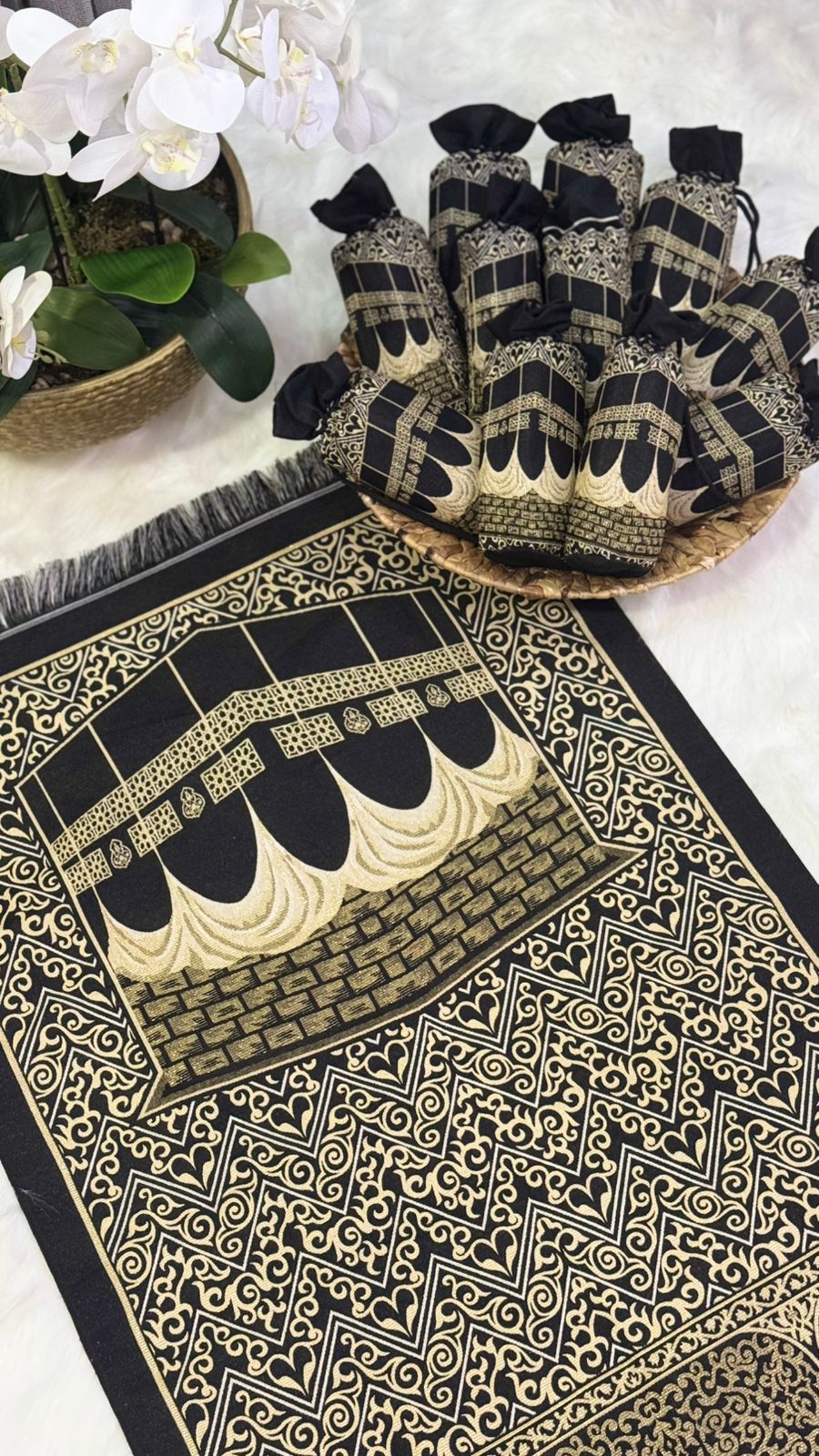 بكج سجادة صلاة باب الكعبة مع شنطة – تفتا تركي فاخر